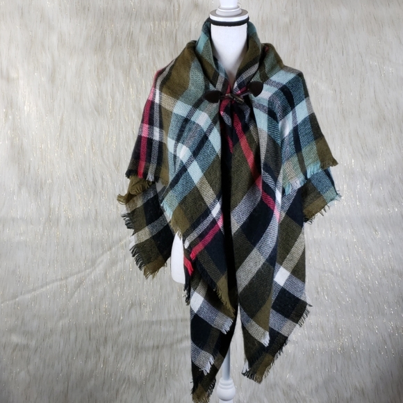 Grace & Lace Accessories - Grace and Lace Scarf/ Toggle Poncho